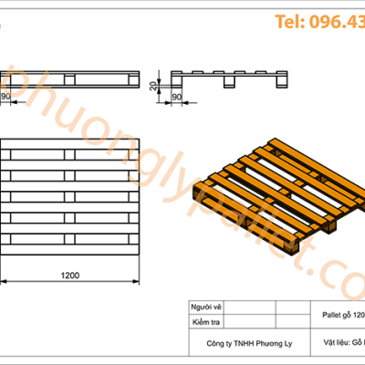 Pallet 2 hướng nâng kiểu 2